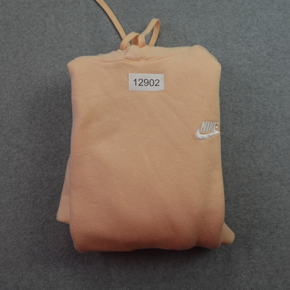 Nike‎ Hoodie Mens XL Peach Sportswear Club Fleece Pullover Sweatshirt - Picture 12 of 12